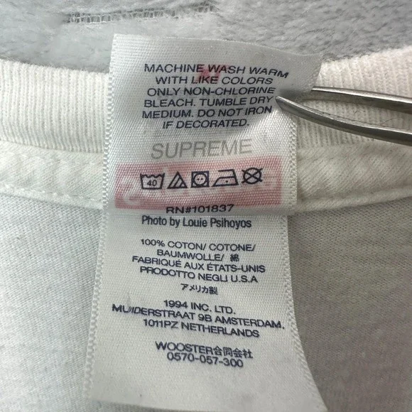 Supreme Men Photo Louie Psihoyos Tee White XL USA Made Graphic Skater Streetwear - Picture 5 of 8